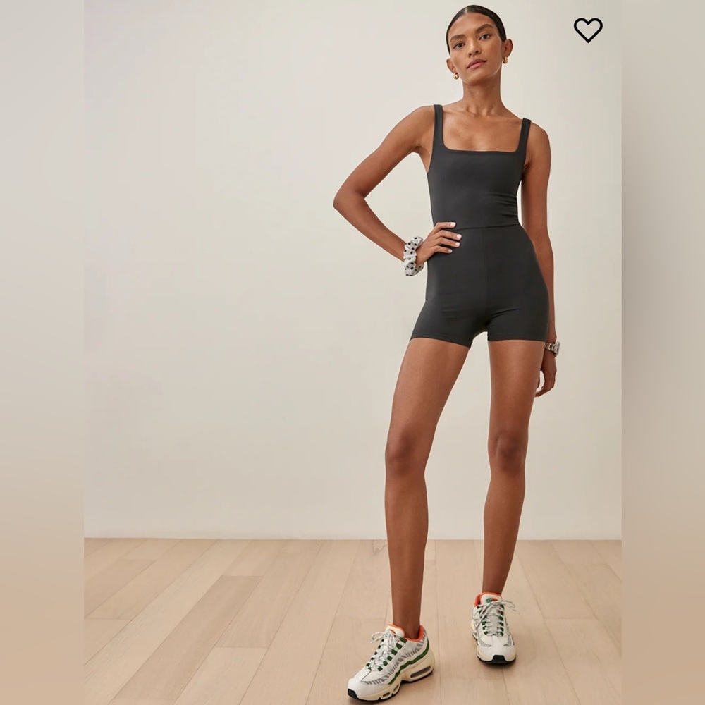 Reformation Dev Ecostretch Short Jumpsuit in XS
